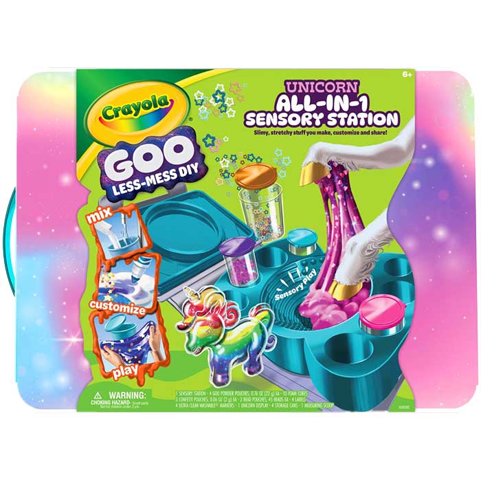Goo All-in-1 Sensory Station, Unicorn front view