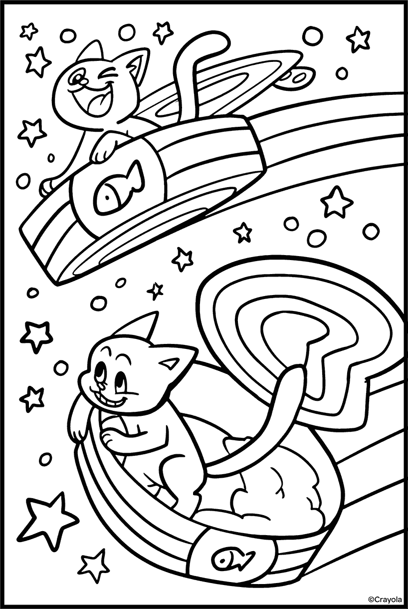 Cosmic Cats Flying Saucers