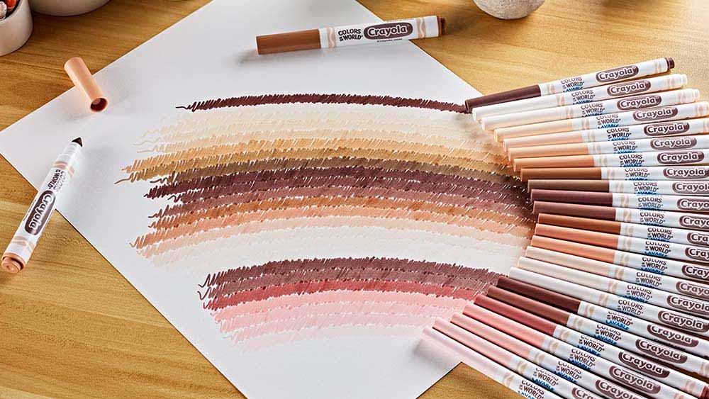 Colors of the World marker rainbow.