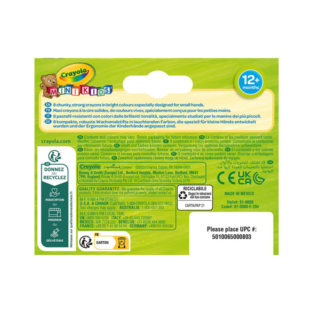 Mini Kids - 8 Maxi Pastelli a CeraBack view