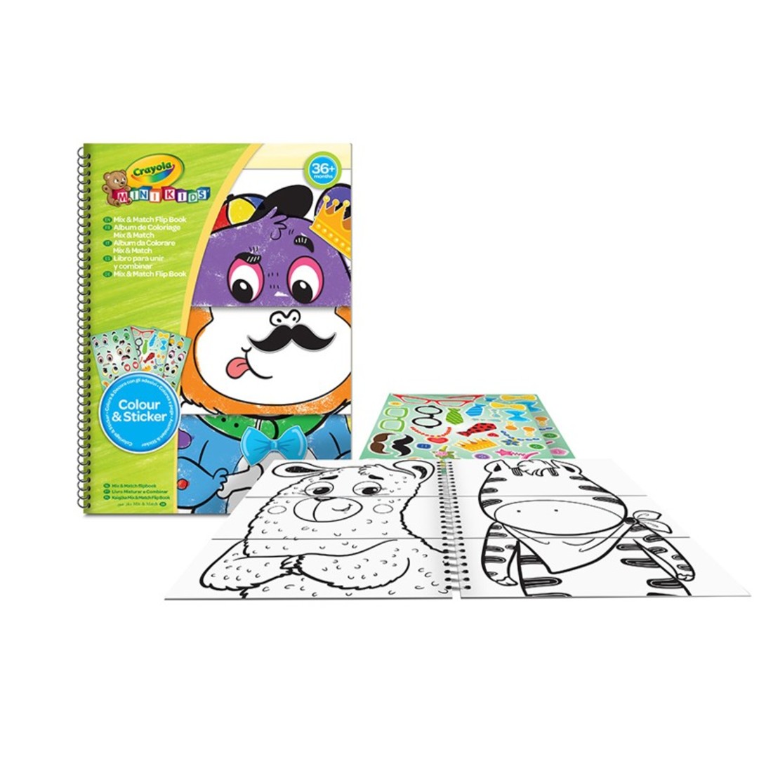 Mini Kids - Album abbina e coloraPackaging with contents