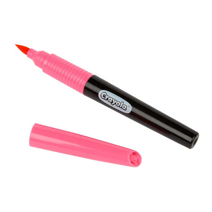 Brush Tip Blending Markers  16 count. marker with lid off