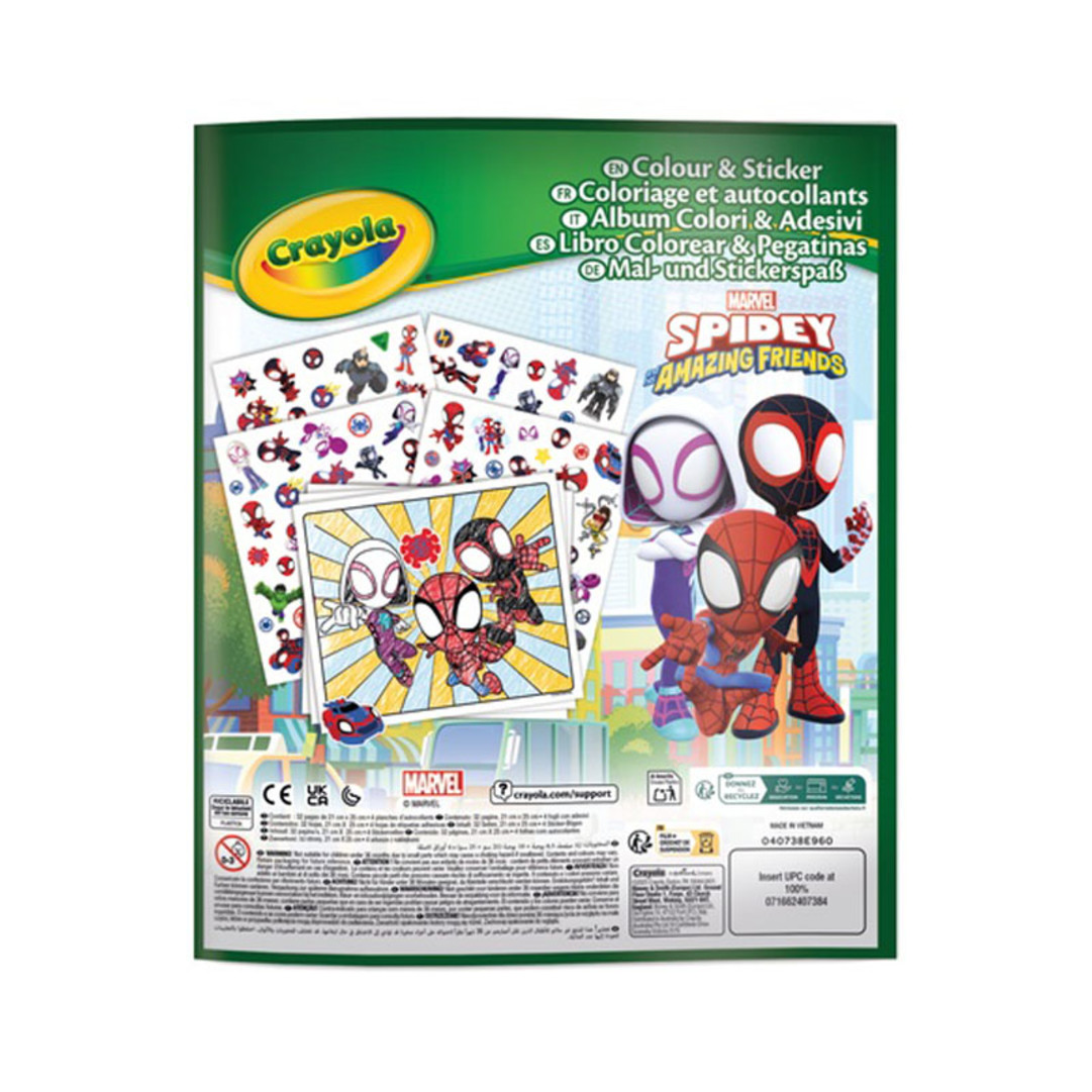 Album Colour & sticker - SpideyBack view