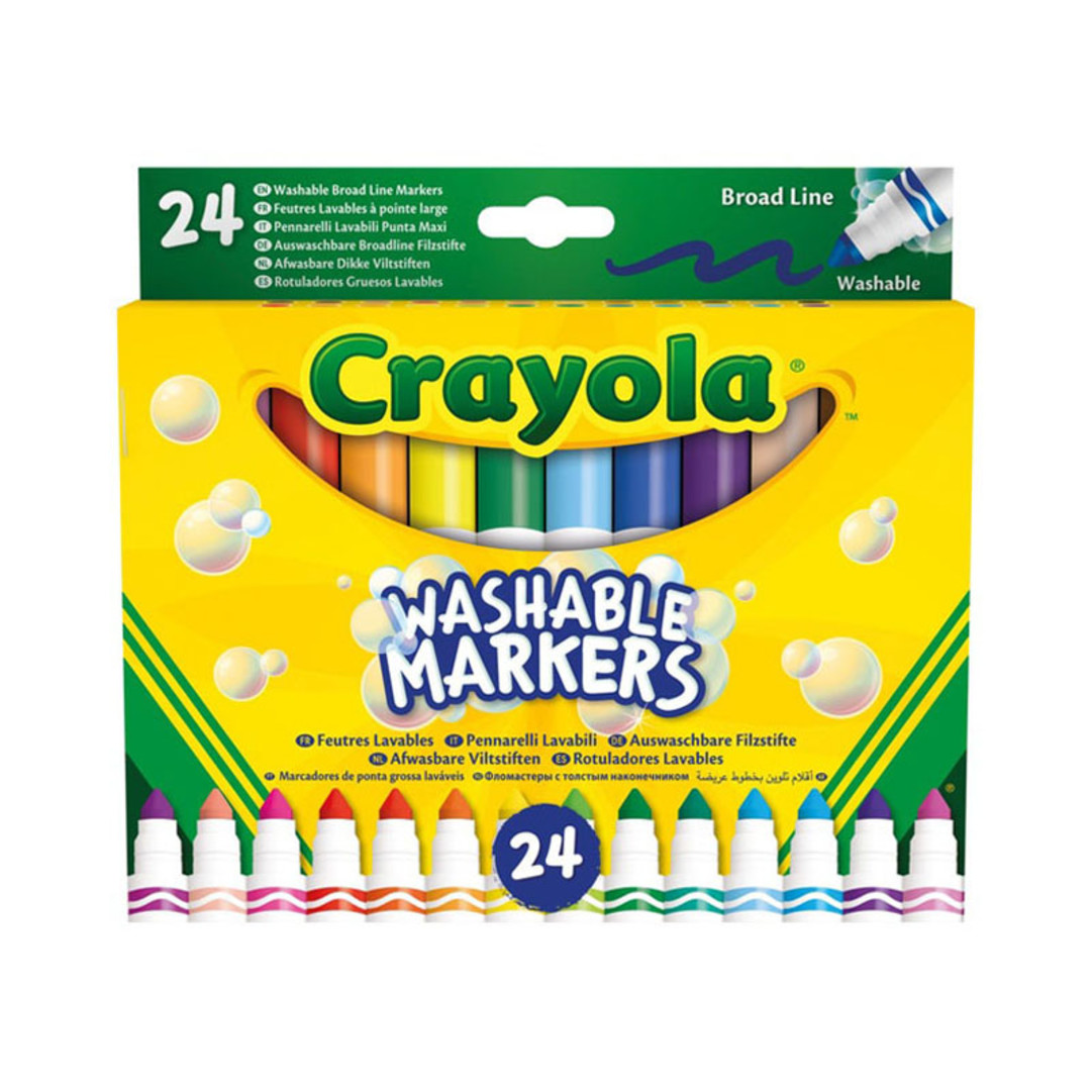 24 Pennarelli Punta Maxi Super LavabiliFront view