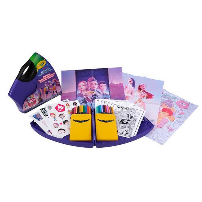 K-Pop Demon Hunters Art Case. packaging and contents.