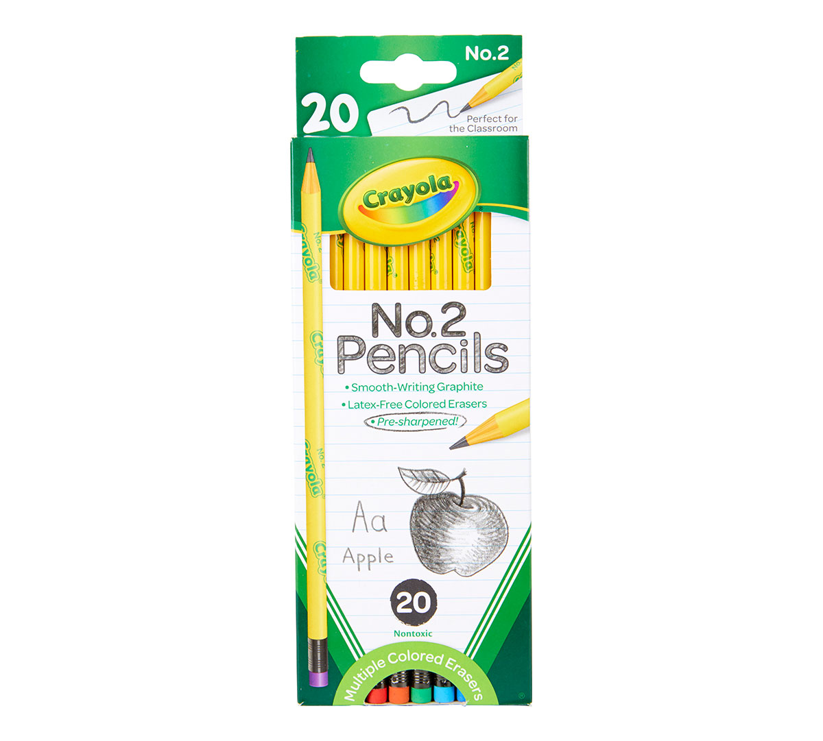 Crayola #2 Pencils 20 count front view