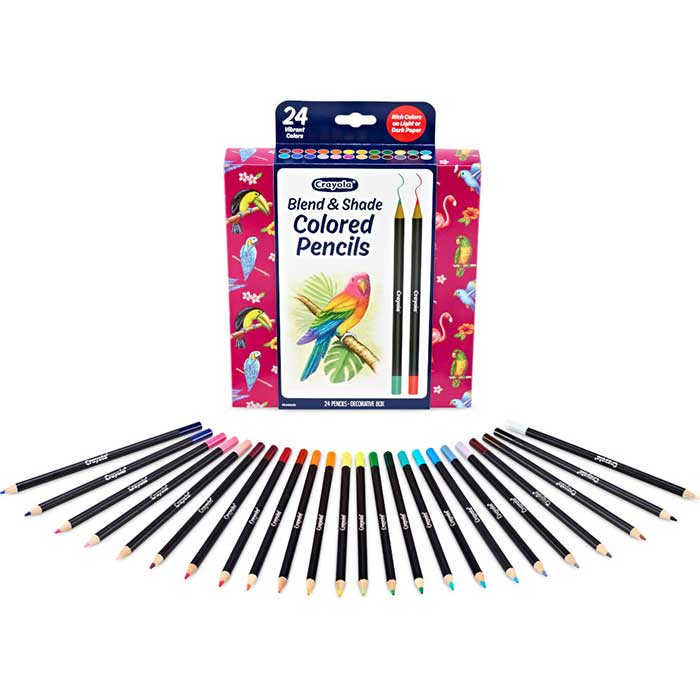 Blend and Shade Colored Pencils packaging and contents.