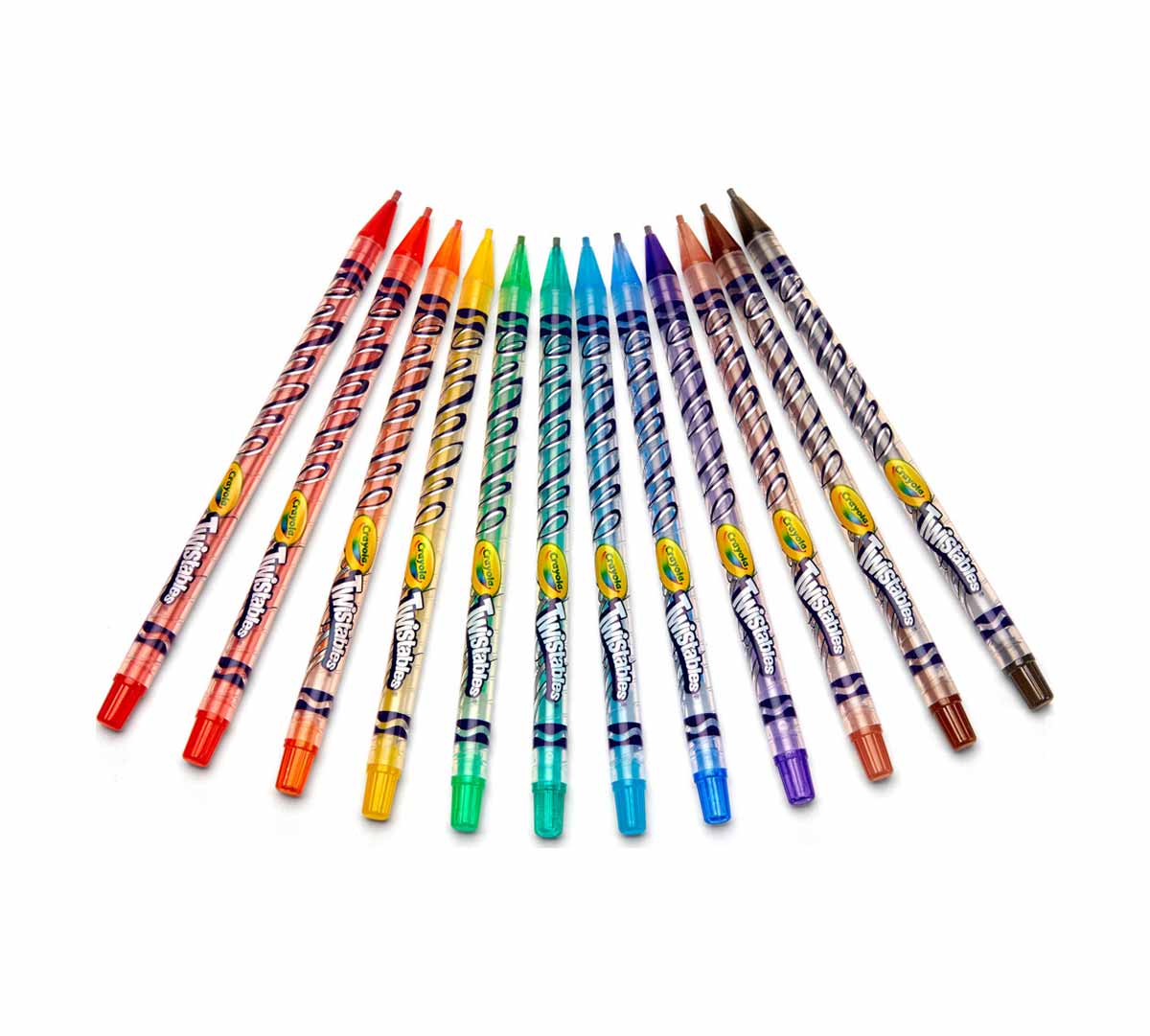 Lápices de colores Twistables 12 unidades fuera del paquete