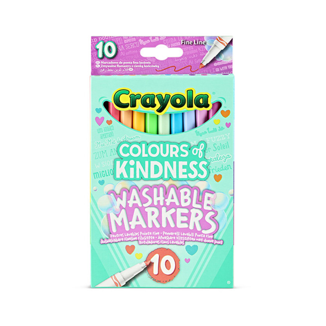 Colours of Kindness - 10 Pennarelli Lavabile Punta fineFront view