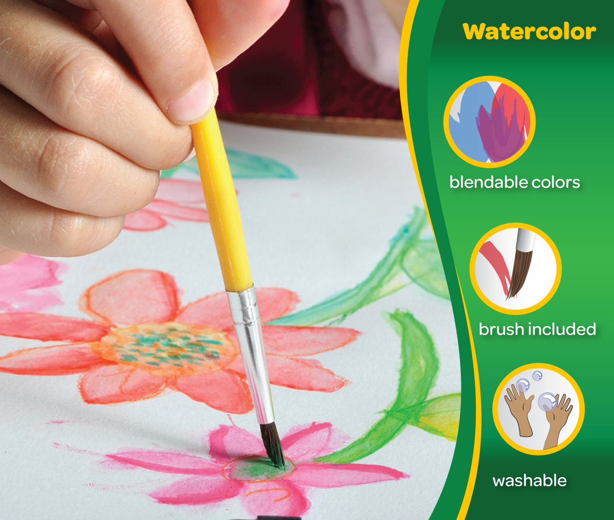 Washable Watercolors  16 Count