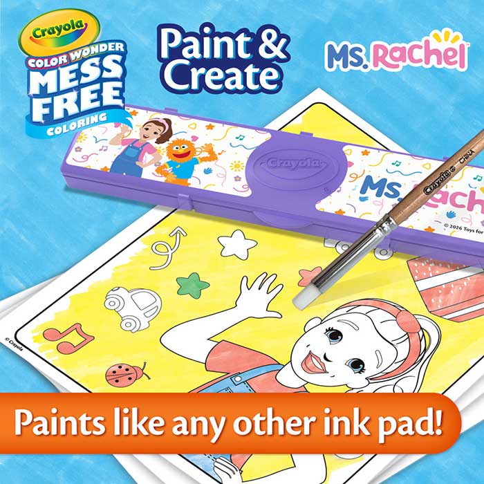 Color Wonder Paint N Create, Ms. Rachel. Paints just like any other ink pad!