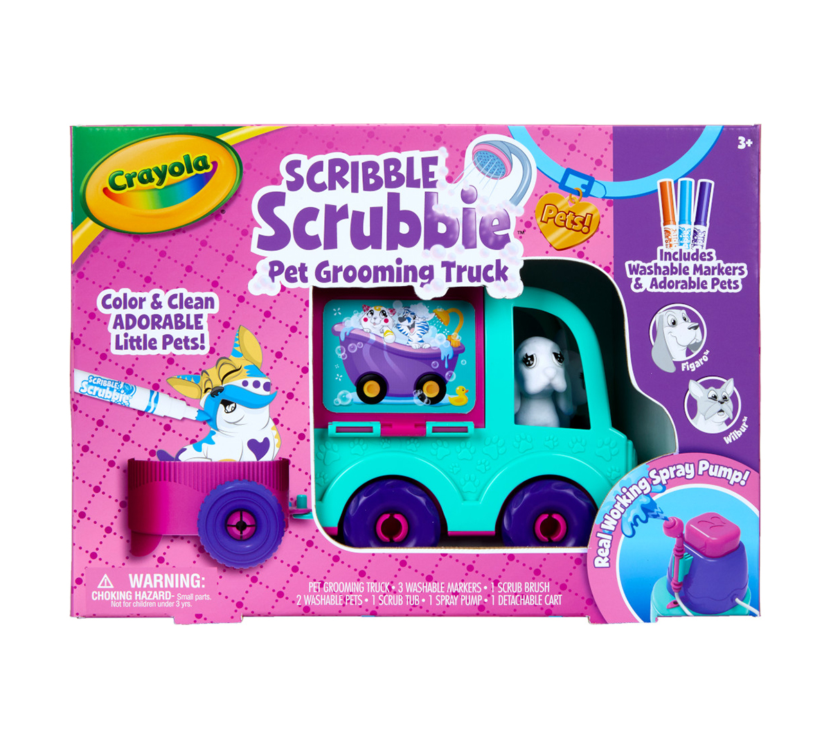 Scribble Scrubbie Pet Grooming Truck front view